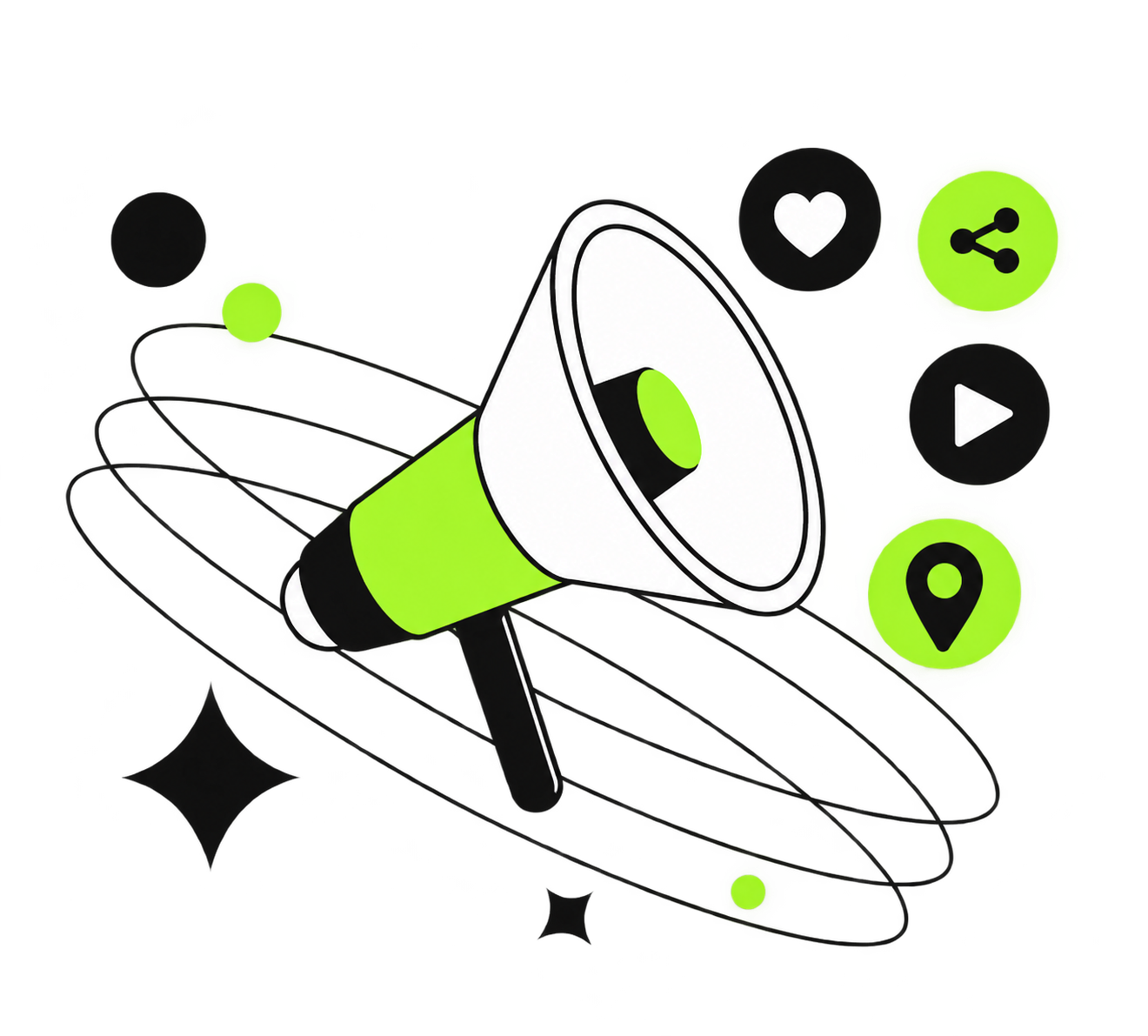 DO IT! Advertising Tips megaphone artwork